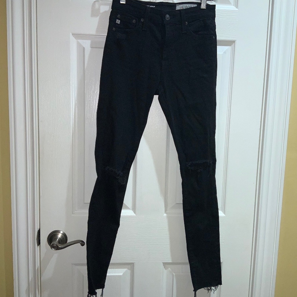 AG Adriano Goldschmied The Farrah Skinny Ankle High-Rise Jeans Sz 25R